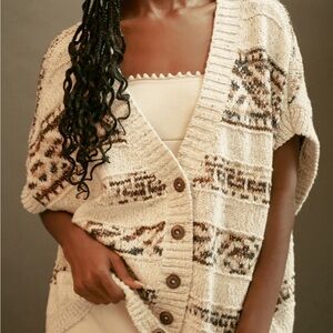 Pilcro Cocoon cardigan sweater vest Anthropologie